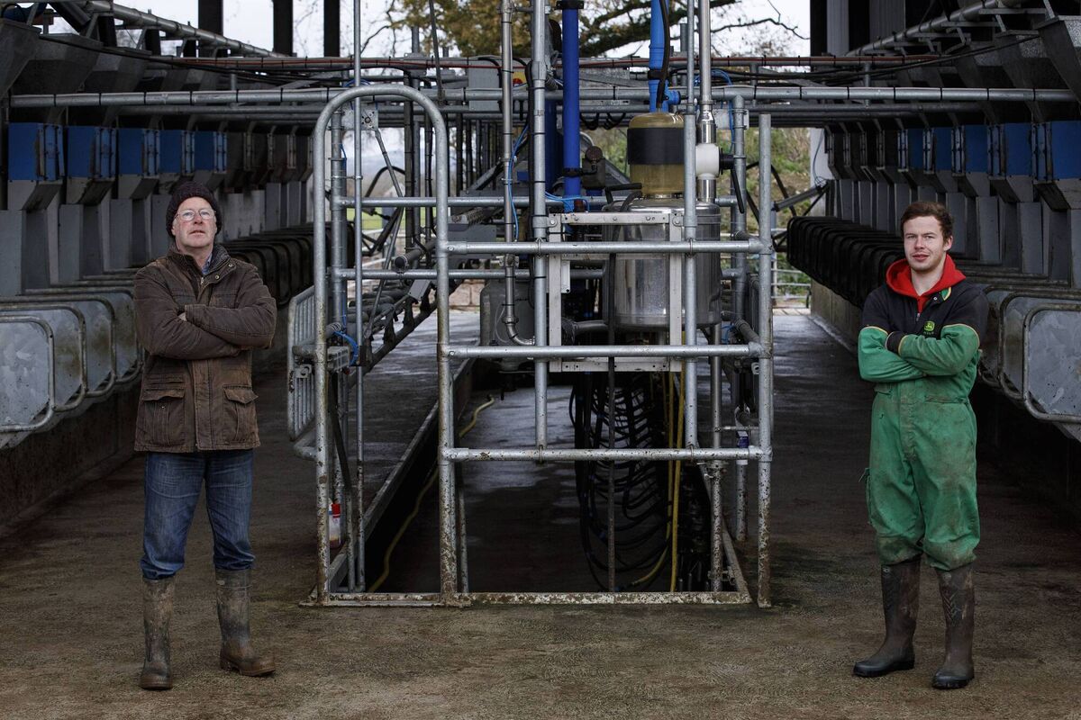 Maurice Cogan and his son Robert Maurice Cogan and his son Robert