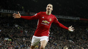 <p>Zlatan Ibrahimovic is returning to Old Trafford. Picture: Martin Rickett/PA</p>