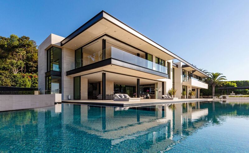 Bel Air, a McClean Design 30,000 sq ft multilevel residence with an outdoor infinity pool that cascades down to the garden. Pictures: Simon Berlyn