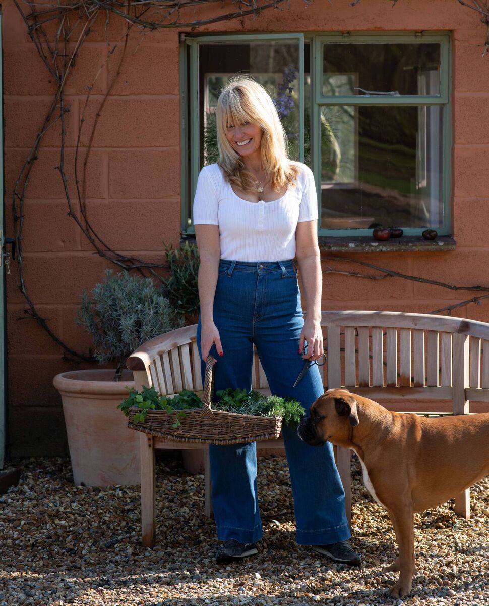 Clodagh McKenna with her dog Nolly.