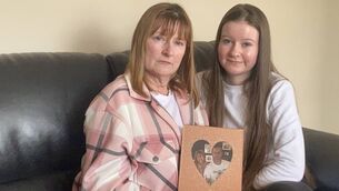<p>John Upton's partner Caroline Foskin and their daughter Sarah Foskin with a picture of John who they have organised a GoFundMe campaign to help pay for house renovations to assist his return after a serious illness.</p>