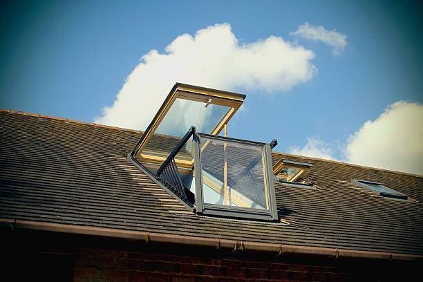 Access to daylight may be very important, especially if the converted attic is to be used as a  home office.