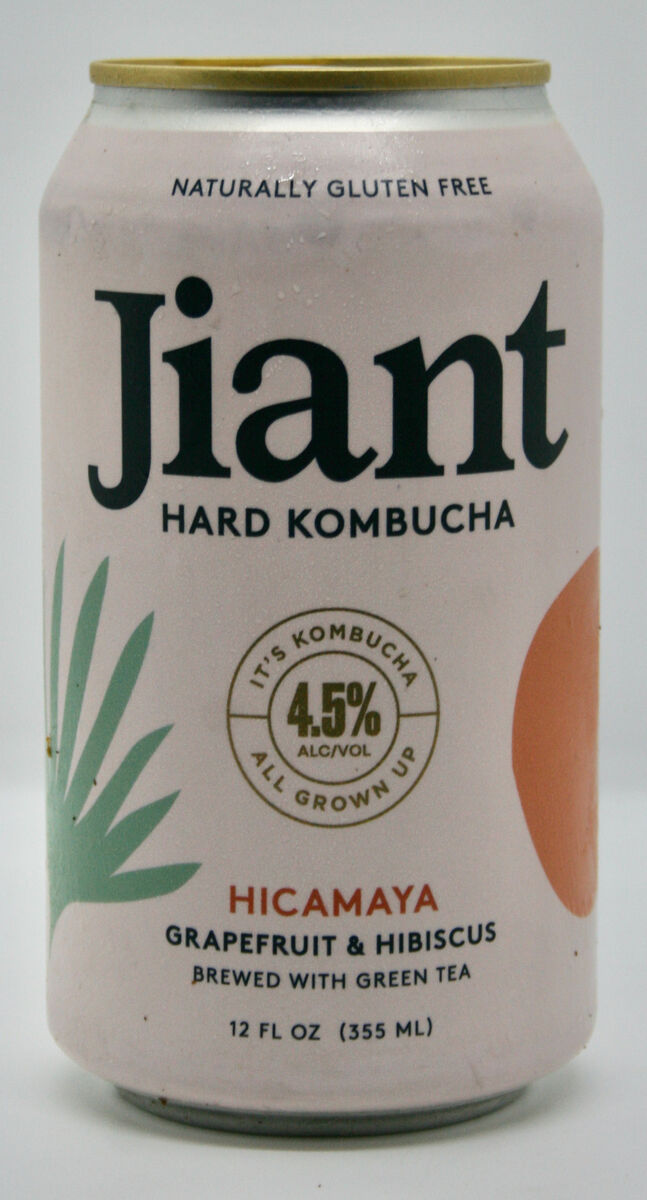Jiant Hicamaya Hard Kombucha, 4.5% ABV, 355ml — €4.65 Jiant Hicamaya Hard Kombucha, 4.5% ABV, 355ml — €4.65