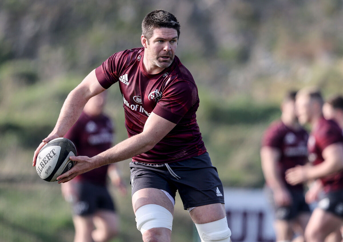 Billy Holland at Munster squad training earlier this week. Picture: INPHO/Dan Sheridan Billy Holland at Munster squad training earlier this week. Picture: INPHO/Dan Sheridan