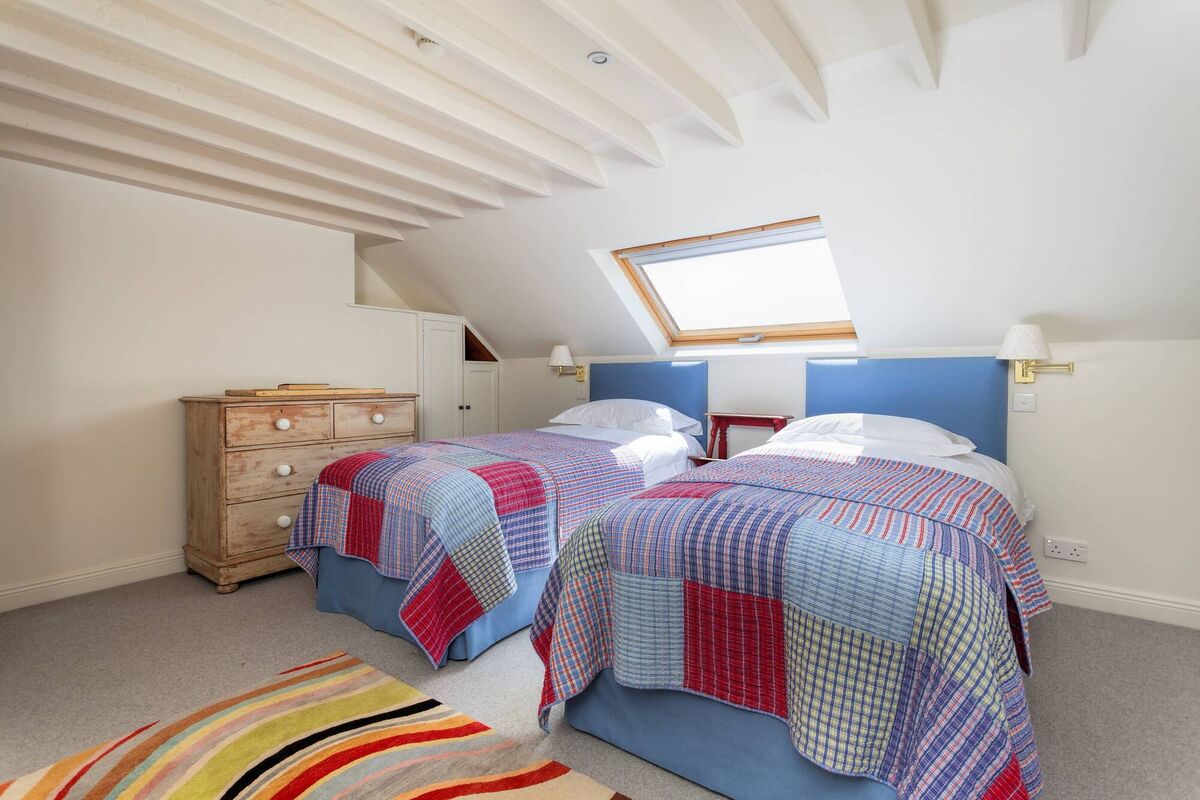 One of the characterful seven bedrooms