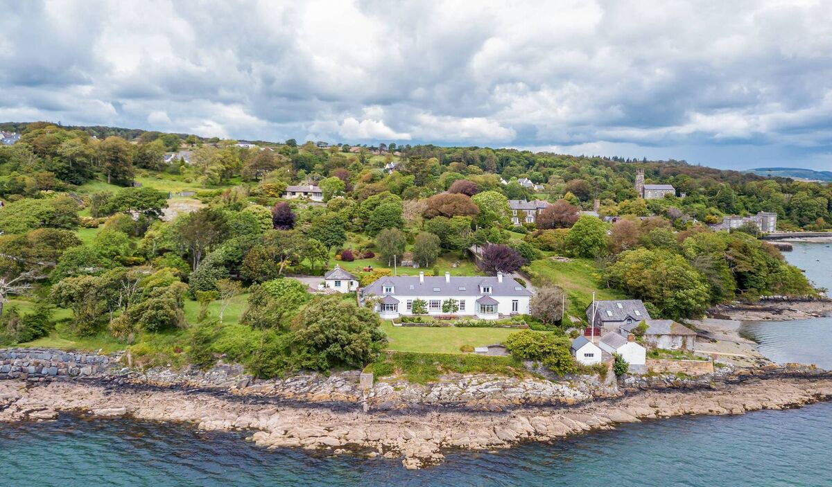 Waterside Rocket House at the entrance to Castlehaven harbour, set at the end of on Castletownshend's Mall.