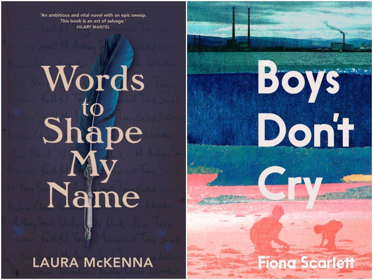 L-R: Laura McKenna's Words to Shape My Name, Fiona Scarlett's Boys Don't Cry L-R: Laura McKenna's Words to Shape My Name, Fiona Scarlett's Boys Don't Cry