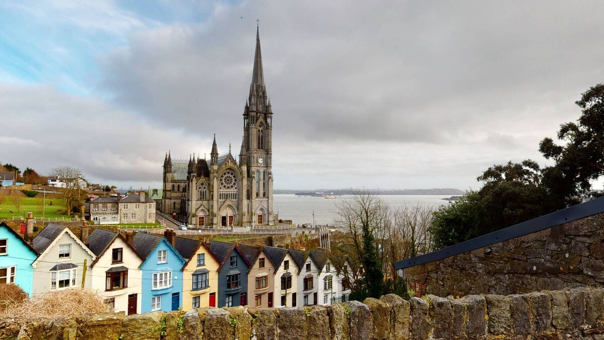 The home is close to St Colman's Cathedral overlooking Cork Harbour.