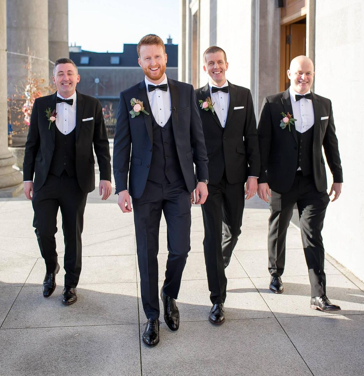 Niall Morrissey with Cian Morrissey, Diarmuid McRory and Jimmy Connolly