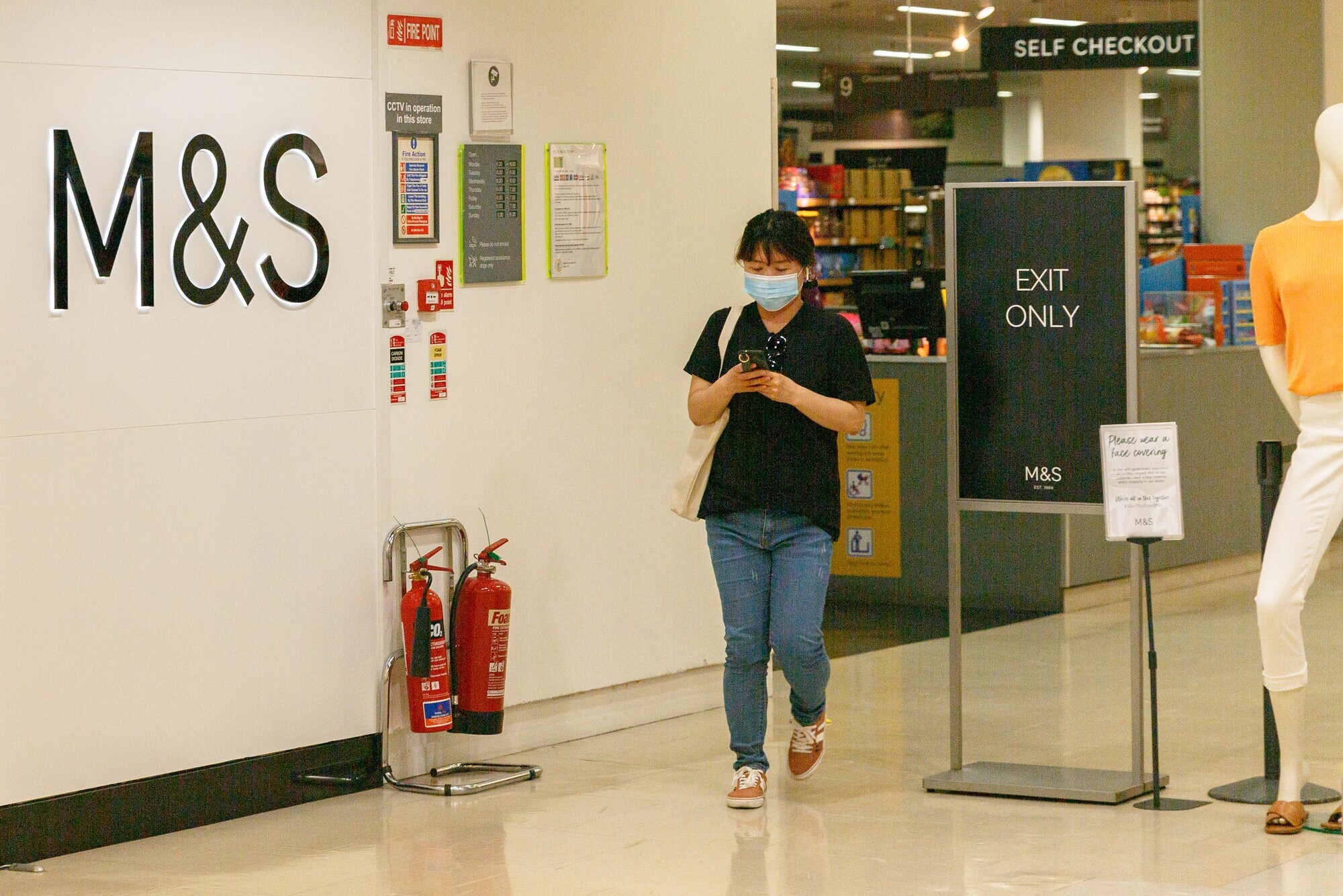 Marks and Spencer reported another big fall in sales of clothing and homeware in the Christmas quarter. File picture: Damian Coleman