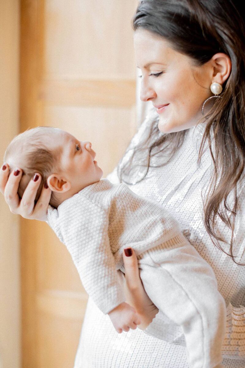 Roisin and baby Aurele in Dublin. 