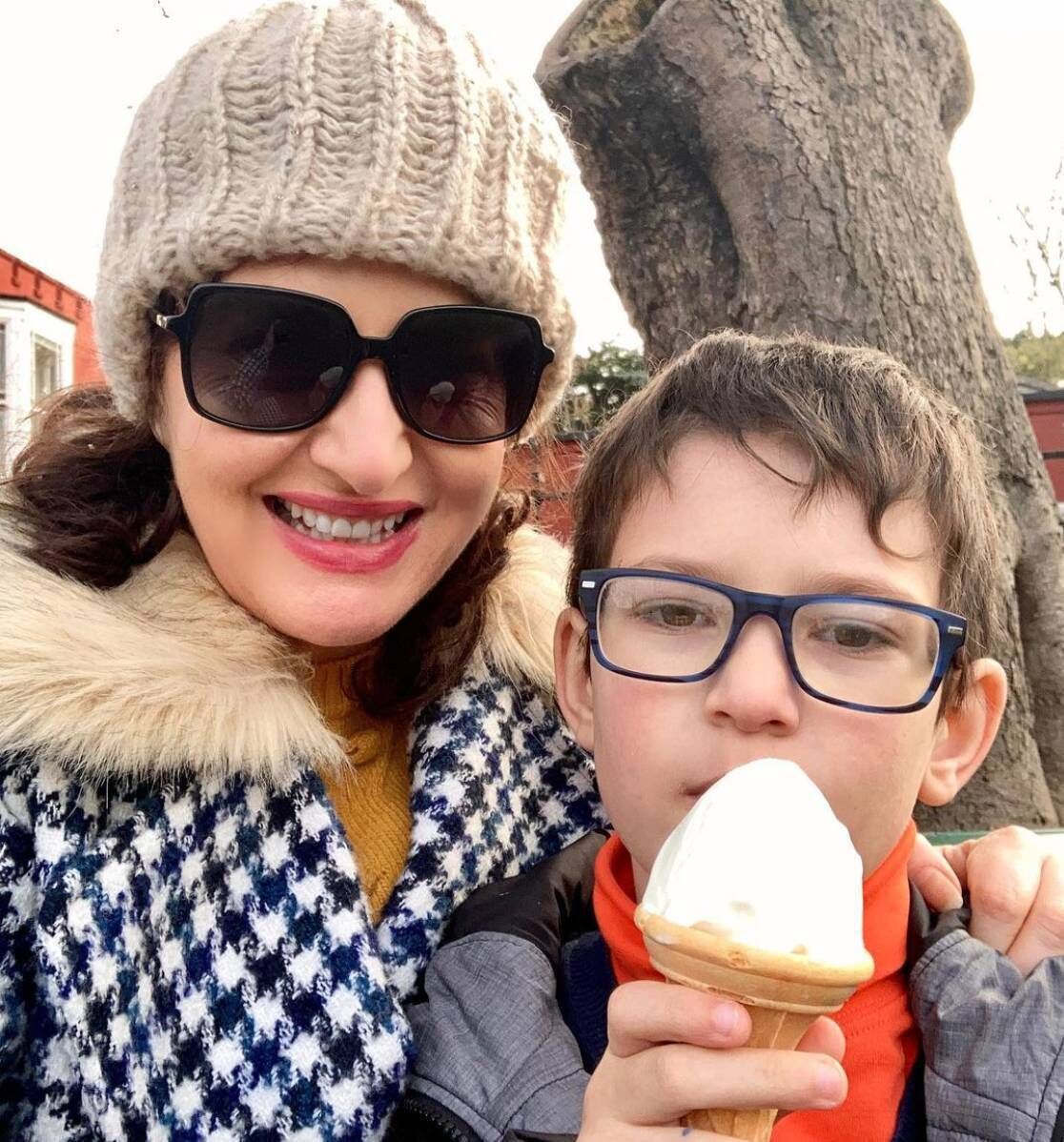 Maura Derrane with son Cal (6).