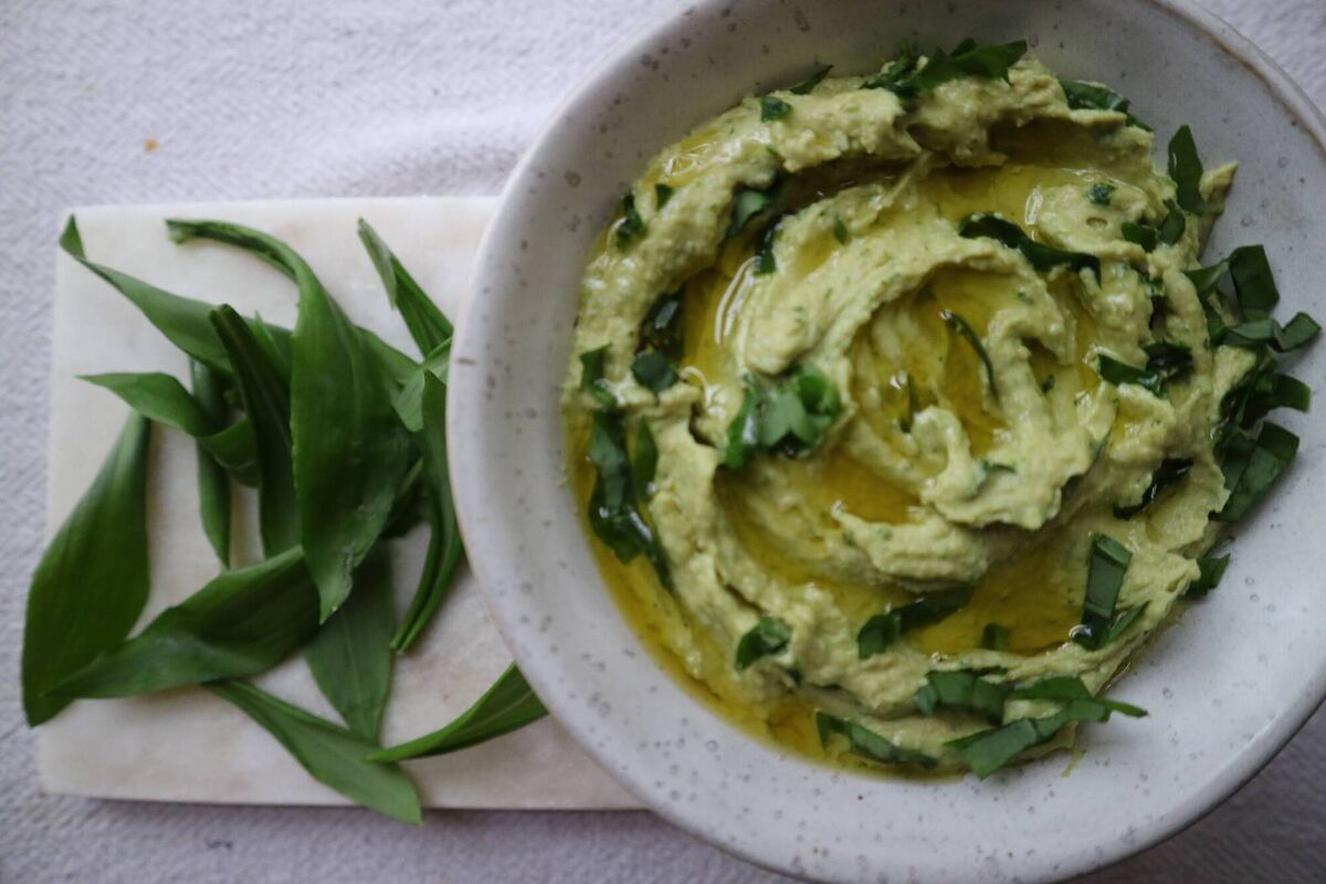 Wild Garlic Hummus Wild Garlic Hummus