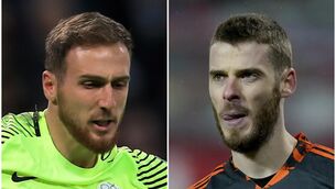 <p>Jan Oblak and David De Gea (Mike Egerton/Tim Keeton/PA)</p>