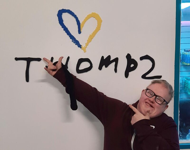 Thomas' signature which has become his company's logo Thomas' signature which has become his company's logo