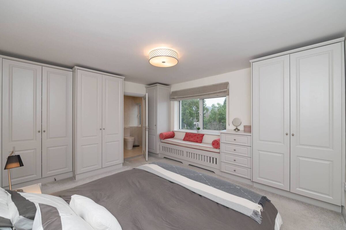 Main bedroom with window seat Main bedroom with window seat