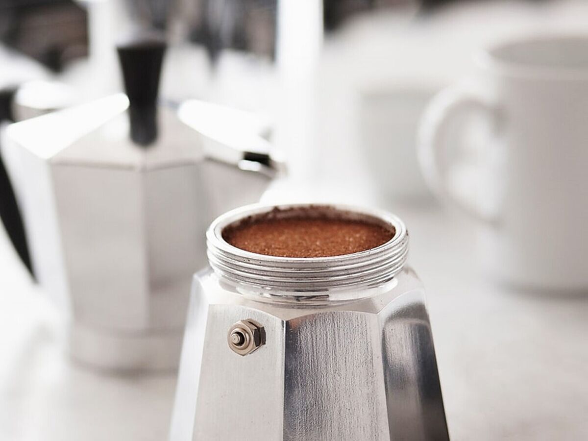 Moka espresso pot developed a by Alfonso Bialetti and patented by Luigi De Ponti came in aluminium with a Bakelite handle. From €20.40 for a small pot from suppliers online including Arnotts, arnotts.ie Moka espresso pot developed a by Alfonso Bialetti and patented by Luigi De Ponti came in aluminium with a Bakelite handle. From €20.40 for a small pot from suppliers online including Arnotts, arnotts.ie