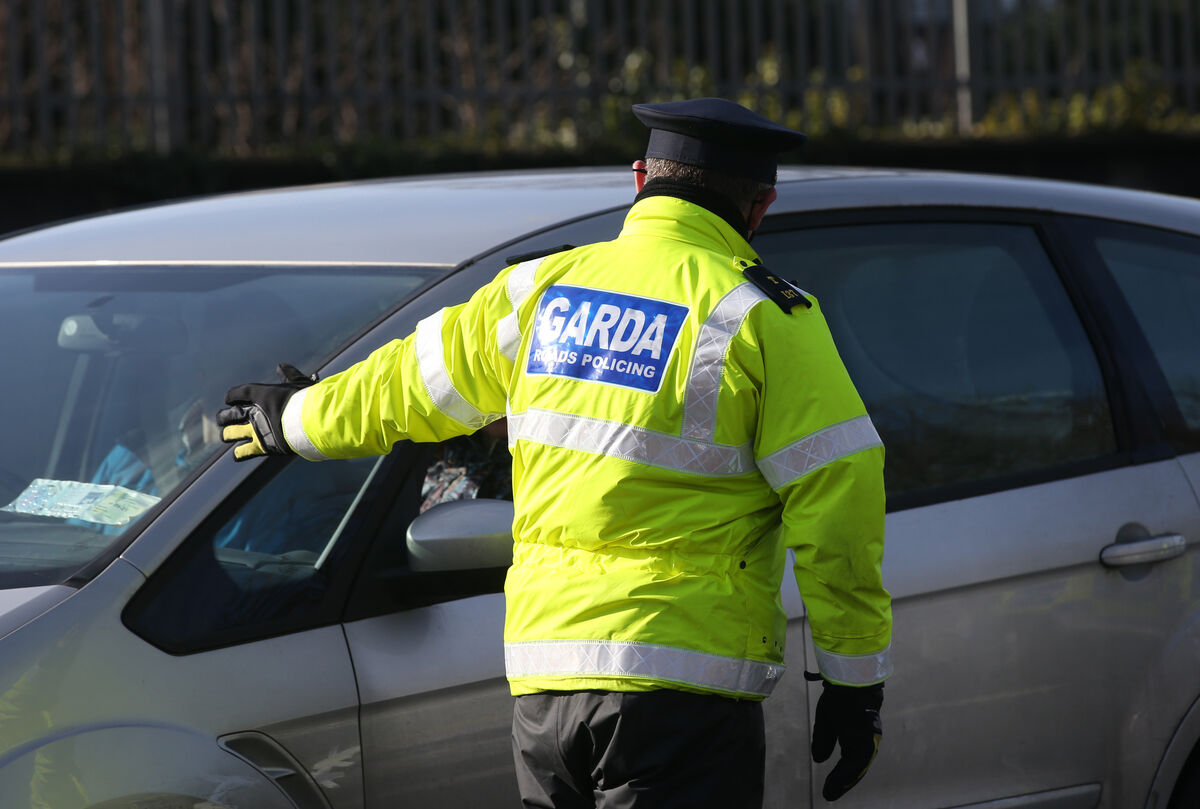 A Garda checkpoint pictured on the R148 Dublin. File picture: Stephen Collins/Collins Photos