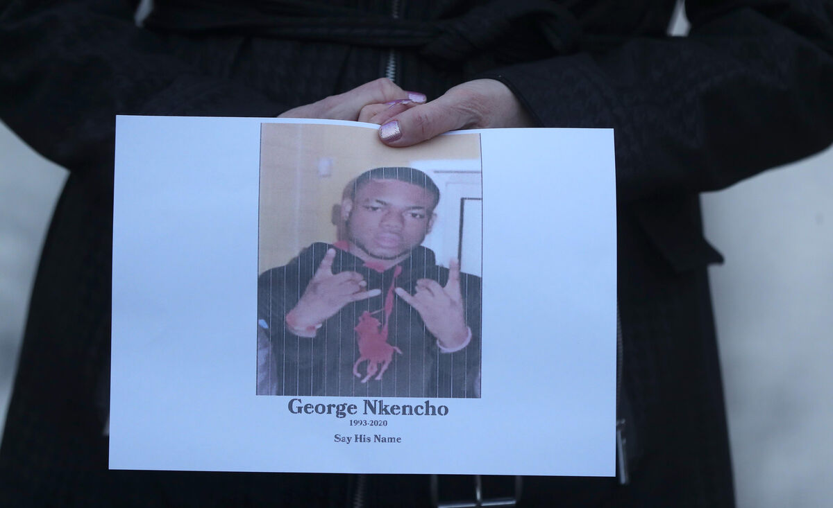 A candlelit vigil in Dublin for George Nkencho, who was shot by gardai on December 30. He is being buried this lunchtime. A candlelit vigil in Dublin for George Nkencho, who was shot by gardai on December 30. He is being buried this lunchtime.