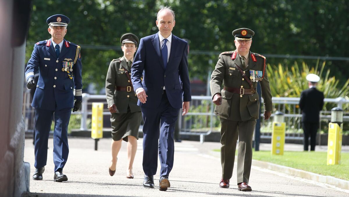 FIRST STEPS: Micheál Martin at last year's National Day of Commemoration, honouring all Irishmen and Irishwomen who died in wars or on service with the United Nations — just a month after Ireland won its place on the UN Security Council. Picture: Stephen Collins FIRST STEPS: Micheál Martin at last year's National Day of Commemoration, honouring all Irishmen and Irishwomen who died in wars or on service with the United Nations — just a month after Ireland won its place on the UN Security Council. Picture: Stephen Collins