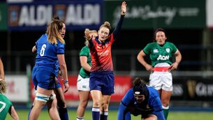 <p>Referee Hollie Davidson</p>
