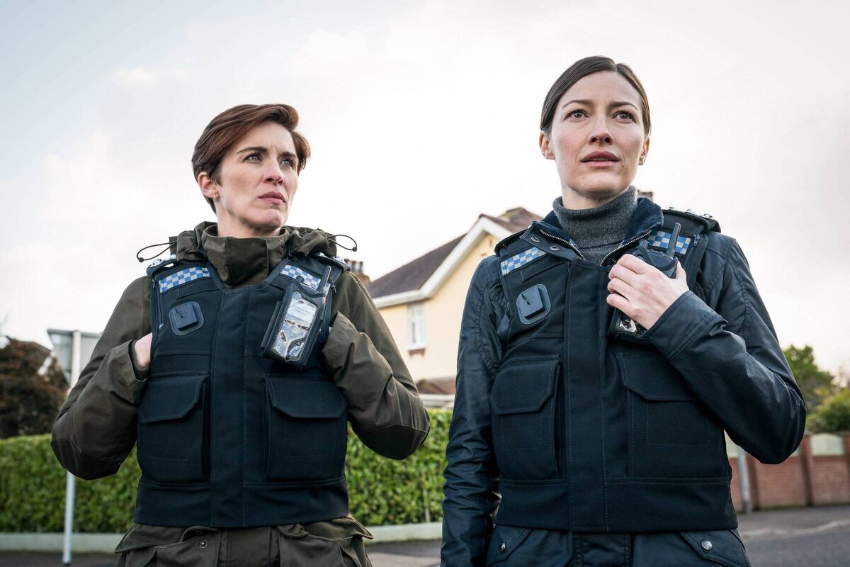 Vicky McClure as DI Kate Fleming, and Kelly Macdonald as DCI Joanne Davidson in Line of Duty.