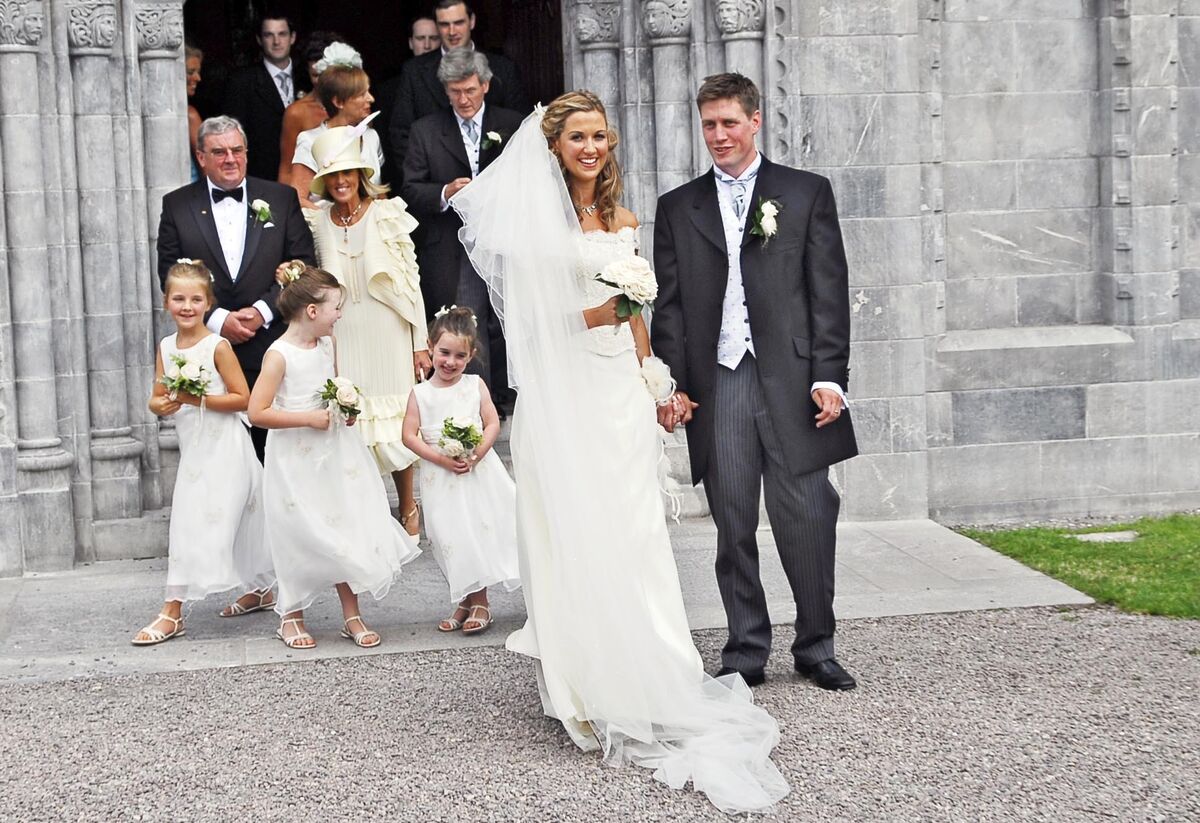 Ronan O'Gara and Jessica Daly on their  2006 wedding day at the Honan Chapel.Picture: Daragh Mac Sweeney/Provision