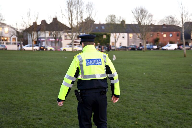 Gardaí at the Lough, Cork, after moving on a crowd on St. Patrick's Day. Picture: Denis Minihane. Gardaí at the Lough, Cork, after moving on a crowd on St. Patrick's Day. Picture: Denis Minihane.