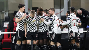 <p>Paul Pogba scored Manchester United’s winner. Picture: Fabrizio Carabelli/PA</p>