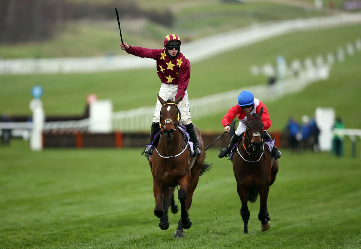 Minella Indo ridden by Jack Kennedy after winning the WellChild Cheltenham Gold Cup Chase on day four of the Cheltenham Festival at Cheltenham Racecourse. Picture: Tim Goode/PA Minella Indo ridden by Jack Kennedy after winning the WellChild Cheltenham Gold Cup Chase on day four of the Cheltenham Festival at Cheltenham Racecourse. Picture: Tim Goode/PA