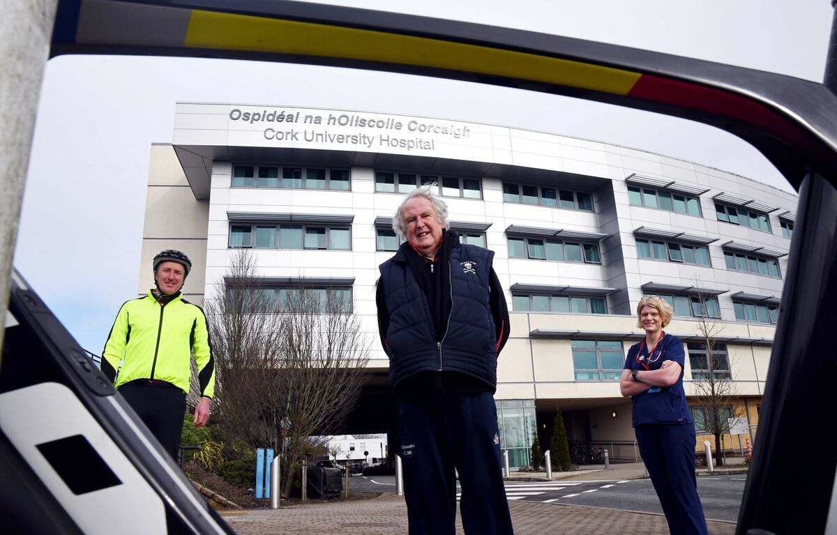 At the launch of Healthy Ageing Week at Cork University Hospital (CUH) were: Michael Nason, CEO, CUH Charity; Dr Con Murphy, champion for healthy ageing; and Dr Emer Ahern, consultant in geriatric medicine.  Picture: Denis Minihane