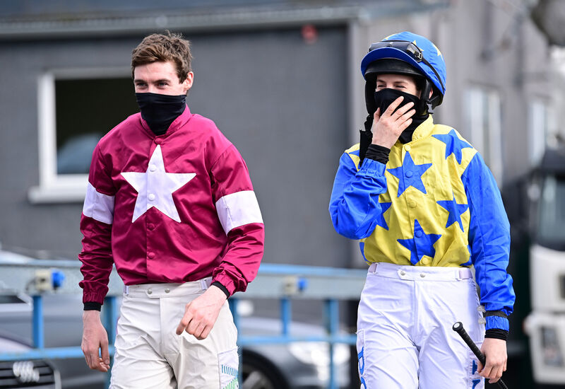 Racheal Blackmore, right, and Jack Kennedy after their Cheltenham Festival success. Racheal Blackmore, right, and Jack Kennedy after their Cheltenham Festival success.