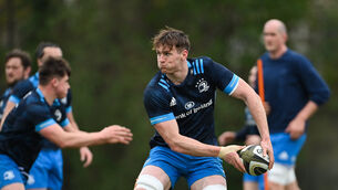 <p>Ryan Baird during Leinster Rugby squad training at UCD in Dublin. Picture: Ramsey Cardy/Sportsfile</p>