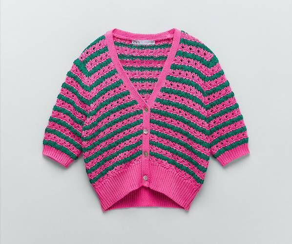 Striped Knit Cardigan, €19.95, Zara