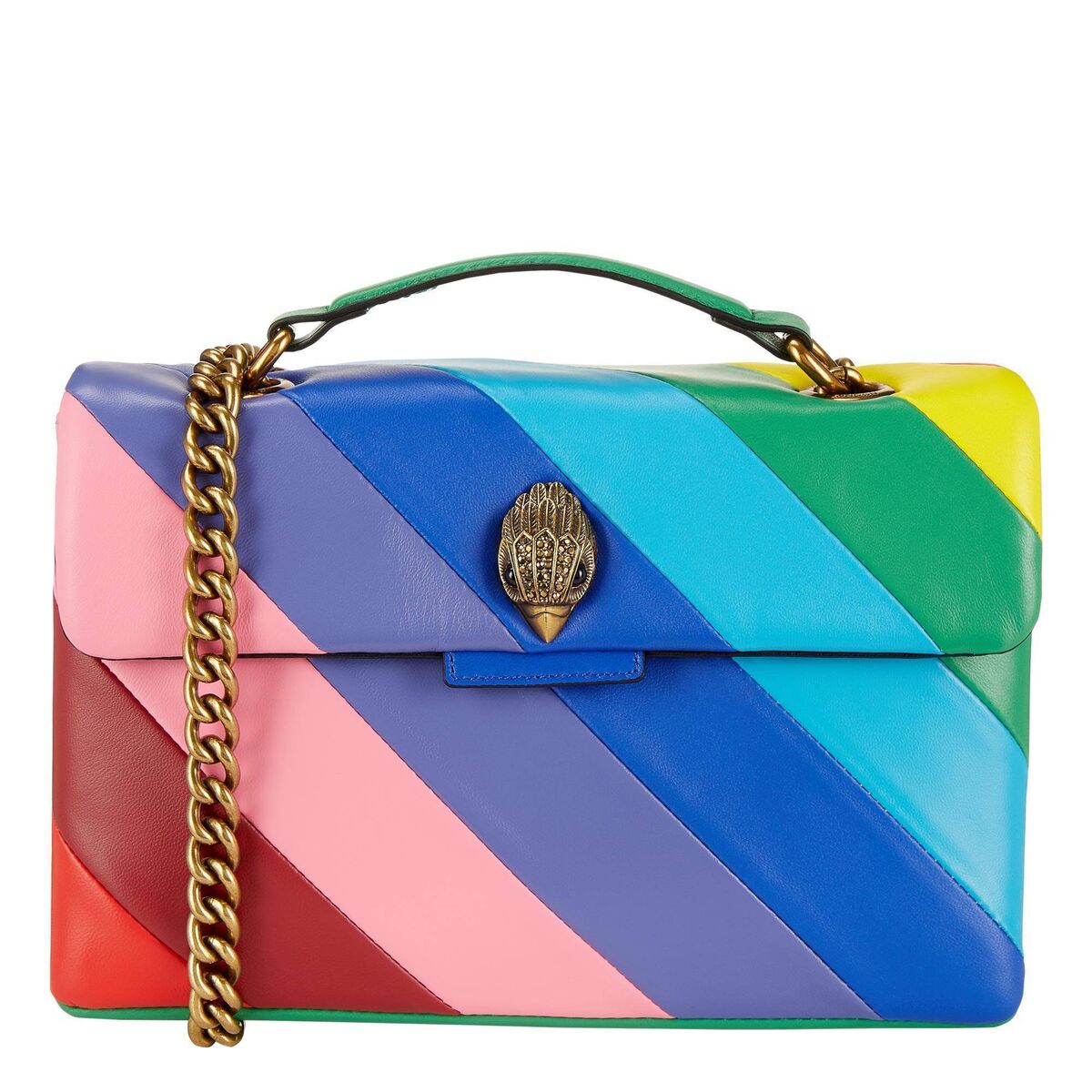 Stripe Shoulder Bag, €250, Kurt Geiger at Arnotts