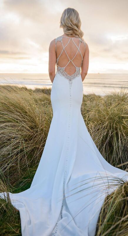 Jackie O'Carrol's wedding dress is from Áibhéil of Adare, Co Limerick, with bridal hairstyling by Colette and Vanessa Casey and makeup by Sharon O’Sullivan