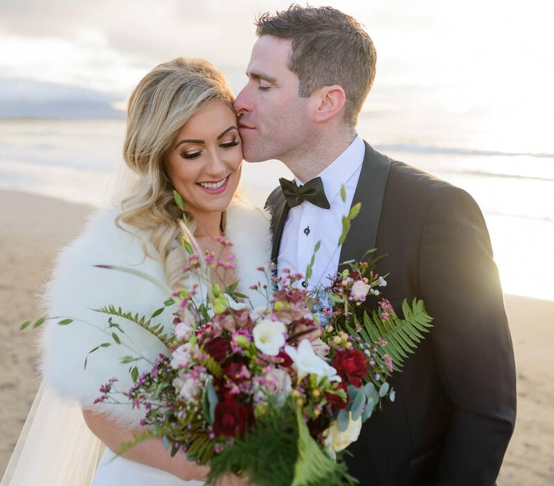 Jackie O’Carroll and Jerry Crean on Ballyheigue Beach