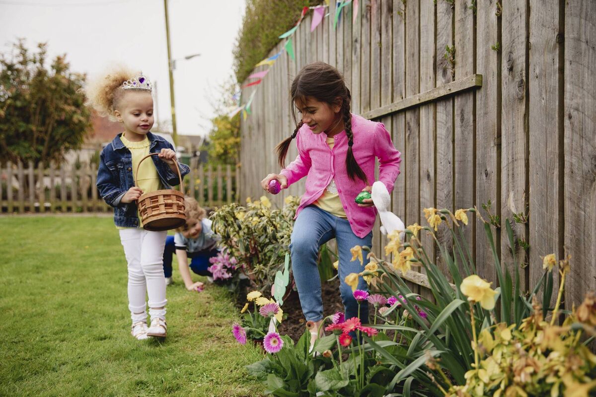 You can still have an Easter egg hunt in the backyard.