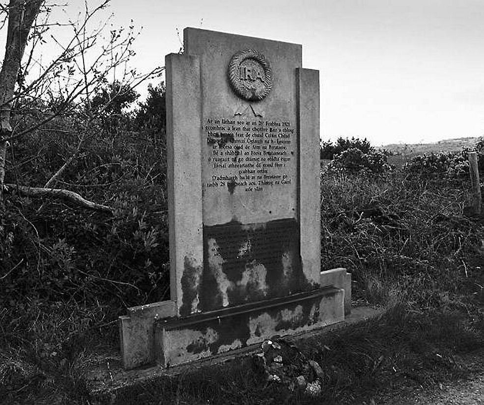 The monument to the ambush at Coolnacaheragh near Baile MhĂșirne The monument to the ambush at Coolnacaheragh near Baile MhĂșirne