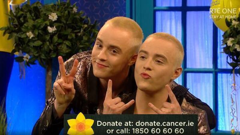 'Jaysis! Who am I?!': Jedward shave their heads for Daffodil Day