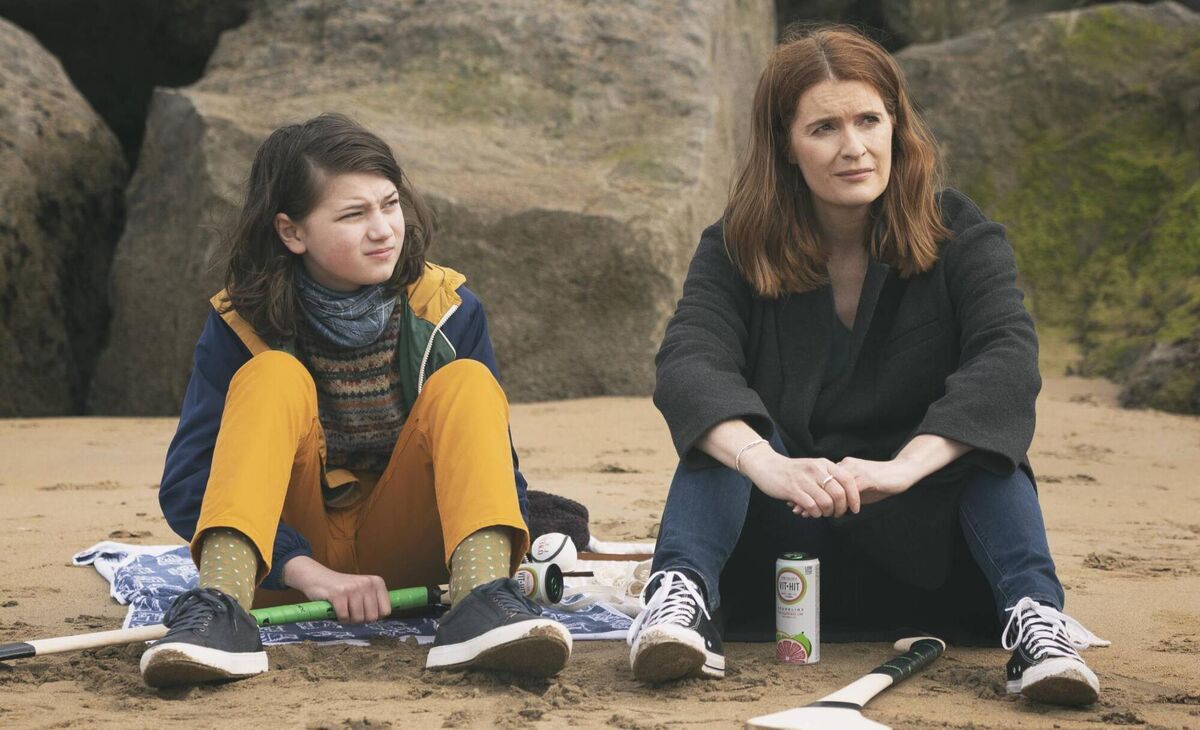 Justine Mitchell as Elaine with Elijah O' Sullivan as Jacob in Smother. Picture: Martin Maguire