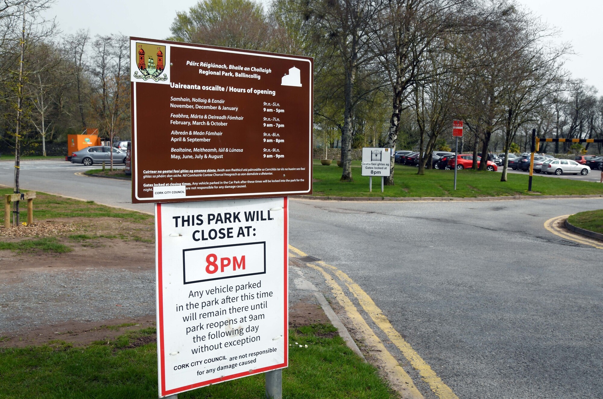 Firefighters free motorists after cars locked into Cork park