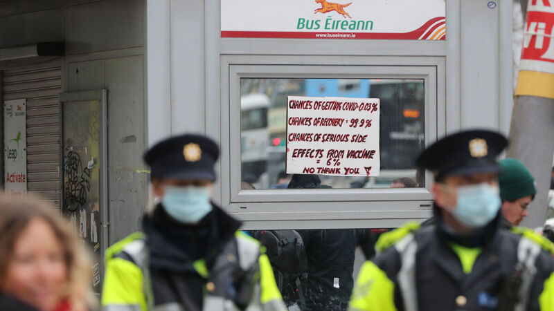 Three charged over anti-lockdown protest in Cork 