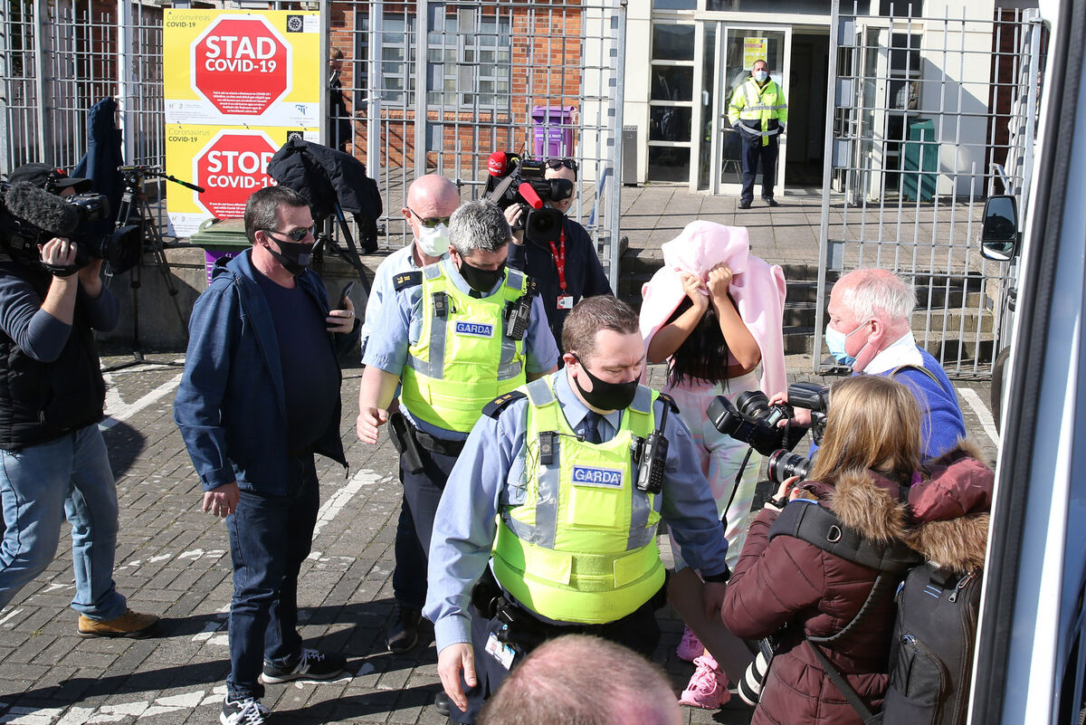 Niamh Mulreany leaving Tallaght District Court. Picture: Collins Court.