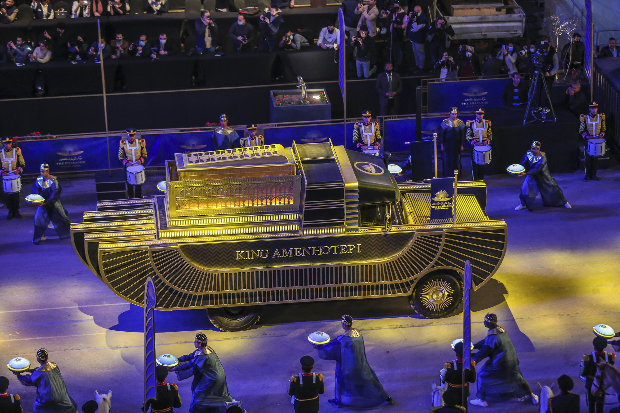 Egypt parades royal mummies in show of pharaonic heritage