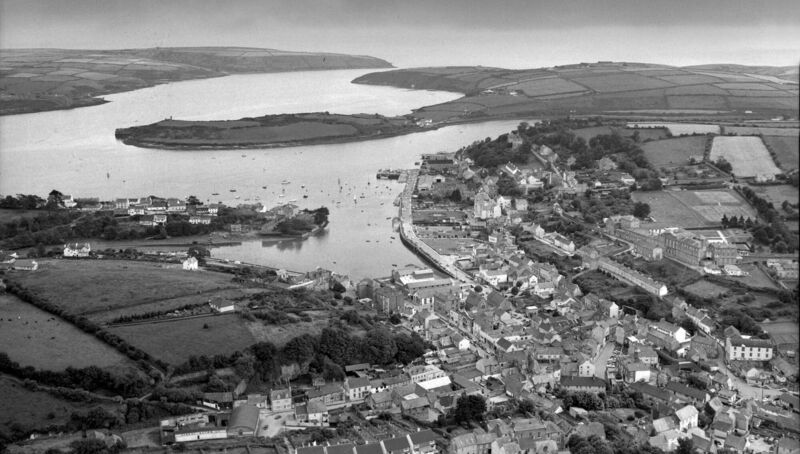 Timeless Town: The snug harbour of Kinsale, Co Cork (pictured here in a vintage aerial photo taken for the 'Cork Examiner' in 1967) has always attracted high rollers, and never more so than in recent years. 