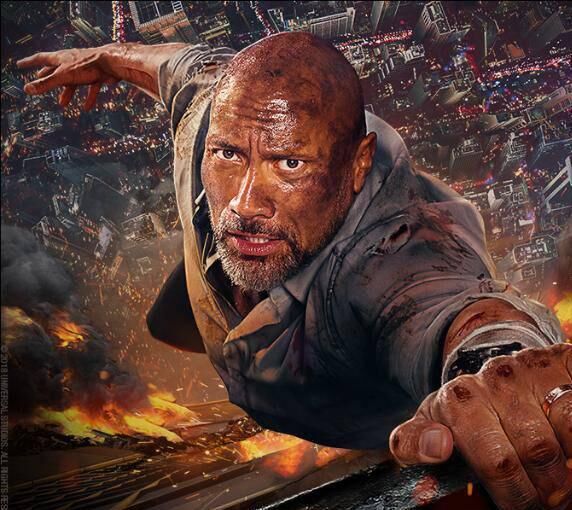 Dwayne Johnson in Skyscraper