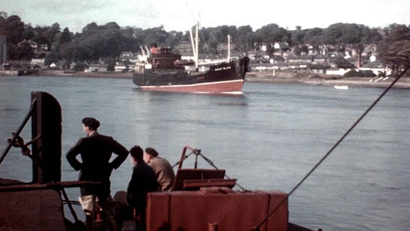 An old picture of boats on the River Suir, from Andrew Kelly's archive. 