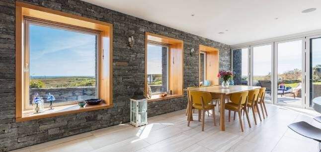 Margaret put a lot of thought into the plans of the house, working closely with the architect so that they could incorporate as much of the surrounding landscape and views into the house itself.