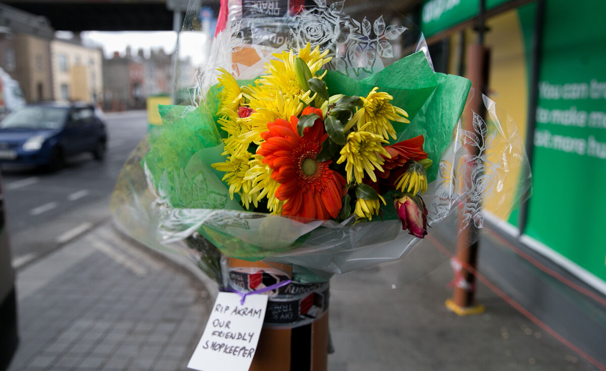 Flowers and messages for Akram Hussein, who was much loved by locals in Drumcondra Flowers and messages for Akram Hussein, who was much loved by locals in Drumcondra